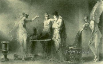 honore - psyche and her two sisters Rococo hedonism eroticism Jean Honore Fragonard